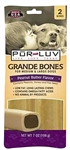 Pur Luv Grande Bones - Peanut Butter, 2 Pack