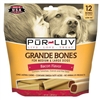 Pur Luv Grande Bones - Bacon 32 oz, 12 Bones