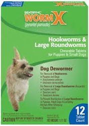 Sentry HC WormX Small Dog, 12 Chewable Tablets