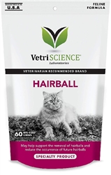 VetriScience Hairball Chews For Cats, 60 Count