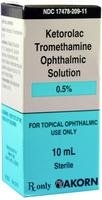 Ketorolac Tromethamine Ophthalmic Solution 0.5%, 10 ml