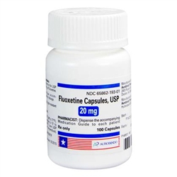 Fluoxetine 20 mg, 100 Capsules