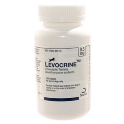Levocrine Thyroid Chewable Tablets 0.5mg, 1000 Count