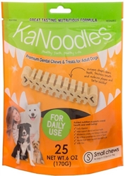 KaNoodles Premium Dental Chews & Treats - Small Dogs, Pkg of 25