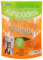 KaNoodles Premium Dental Chews & Treats -  XLarge Dogs, 10 Chews