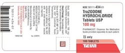 Trazodone 100mg, 100 Tablets