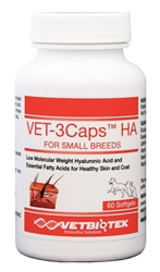 Vet-3Caps HA For Small Breeds, 60 Softgels