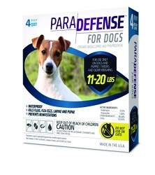 ParaDefense For Medium Dogs 11-20 lbs, 4 Pack