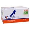 CarePoint VET U-100 Insulin Syringe 1cc, 28G x 1/2",, 100/Box