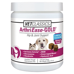 VetClassics ArthriEase-Gold Hip & Joint Support, 120 Soft Chews