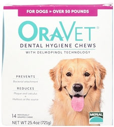 Oravet  Dental Hygiene Chews Large Dogs 10 to 24 lbs, 14 Chews