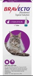Bravecto (Fluralaner) Topical Solution For Large Cats 13.8-27.5 lbs