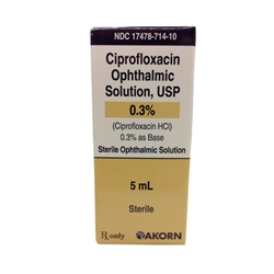 Ciprofloxacin Ophthalmic Solution 0.3%, 5 ml