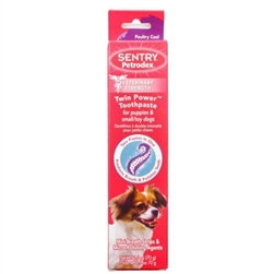 Petrodex Twin Power Toothpaste For Puppies & Small/Toy Dogs, 2.5 oz