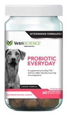 VetriScience Probiotic Everyday For Dogs, 60 Bite-Sized Chews