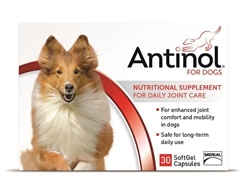 Antinol Joint Health Supplement For Dogs, 30 SoftGels