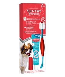 Petrodex Dental Kit For Puppies & Small Dogs - Poultry Cool Mint Toothpaste 2.5 oz