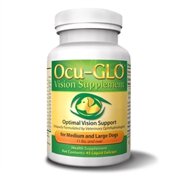 Ocu-GLO Vision Supplement for Medium & Large Dogs 11 lbs and Over, 45 Gelcaps