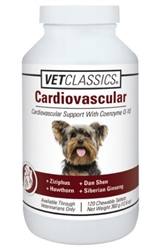 VetClassics Cardiovascular Tablets For Dogs, 120 Chewable Tablets