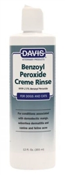 Davis Benzoyl Peroxide Creme Rinse, 12 oz