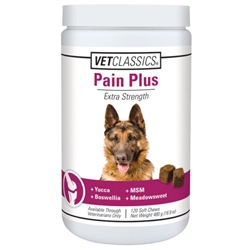 VetClassics Pain Plus For Dogs, 120 Soft Chews