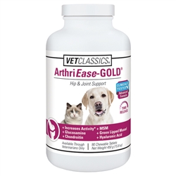 Vet Classics ArthriEase-Gold Hip & Joint Formula, 90 Chewable Tablets