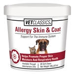 VetClassics Allergy Skin & Coat Soft Chews For Dogs & Cats, 90 Count