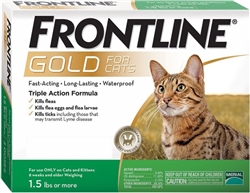 Frontline Gold For Cats, Green 6 Tubes