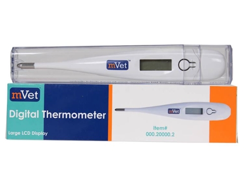 mVet Digital Thermometer - High Accuracy With Easy To Read LCD Display