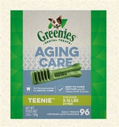 Greenies Dental Treats Aging Care Teenie 27 oz (96 Treats)