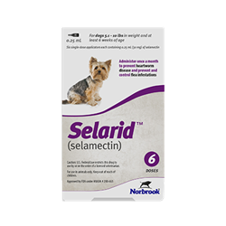 Selarid (selamectin) For Dogs - Topical Parasiticide For Dogs 5-10lbs