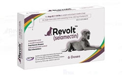 Revolt (Selamectin) Topical Parasitide For Dogs 85.1-130 lbs, 6 Doses