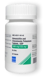 Amoxicillin  Clavulanate Potassium 500mg/125mg, 20 Tablets