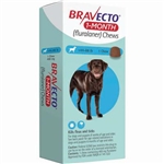 BRAVECTO 1-Month Chews For Dogs and Puppies 44-88 lbs, 1 Chew BLUE