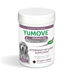 YuMOVE Advance 360 Hip and Joint Supplement for Large Dogs 66 lbs and Over,  70 Count