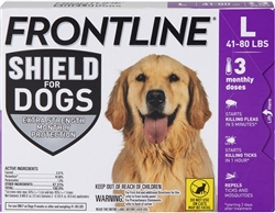 Frontline Shield For Dogs 45-88 lbs, Purple 3 Tubes