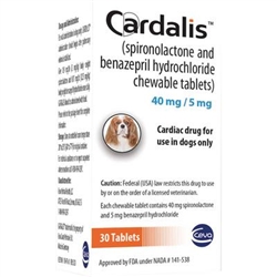 Cardalis Chewablet Tablets, 40mg/5mg 30 Count