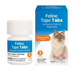 Durvet Feline Tape Tabs  For  Cats, 3 Tablets