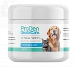 ProDen Dental Care Dental Wipes for Cats & Dogs, 50 Count