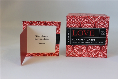 "Love" Pop Open Miniature Window Cards