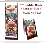 The Ladderack Quilt Ladder Rack in Weathered Black