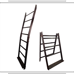 Weathered Black LadderRack Quilt Display Ladder- 7 Rung Model