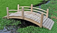 6 foot cedar garden bridge by shine company inc.