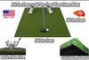 56 inches x 60 inches Matzilla Wood Tee Golf Mat
