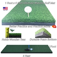 12 Inches x 60 Inches Wood Tee Golf Mat