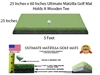 25 Inches x 60 Inches Wood Tee Golf Mat