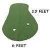 6 Feet x 15 Feet Synthetic Turf Grass Nylon Practice Putting Golf Green Indoor or Outdoor