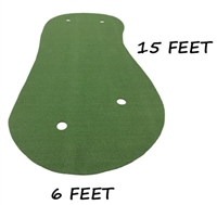 6 Feet x 15 Feet Synthetic Turf Grass Nylon Practice Putting Golf Green Indoor or Outdoor