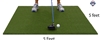 5 Feet x 5 Feet Pro Residential Golf Mat