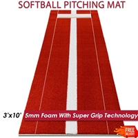 3 x 10 Clay Softball Pitching Mat